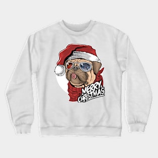 merry christmas dog Crewneck Sweatshirt